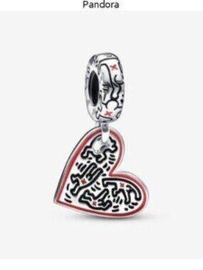 Pandora Keith Haring??? x Pandora Line Art People Heart Dangle Charm
